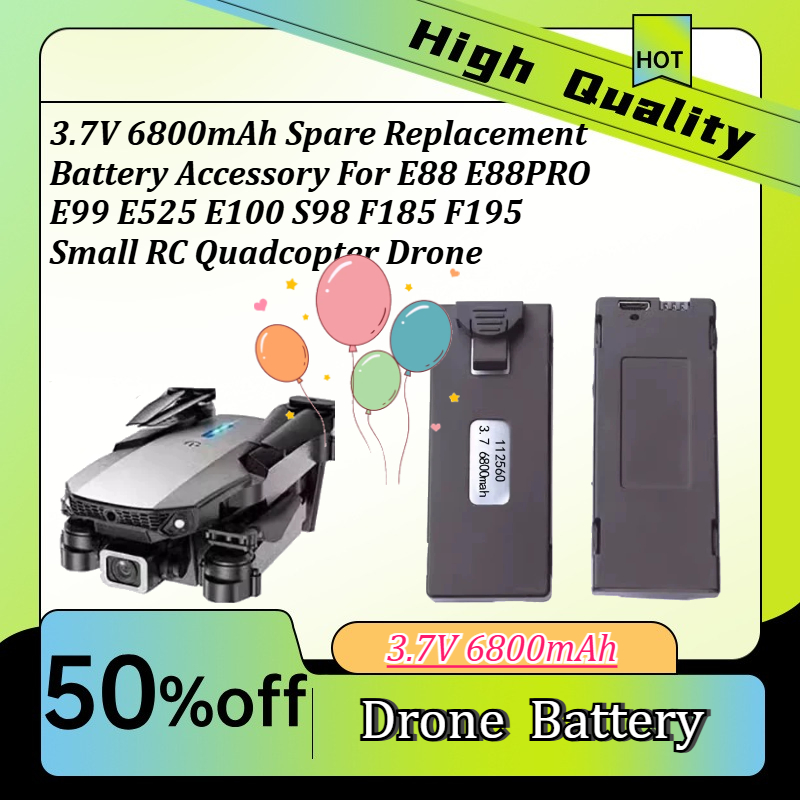 Drone Rc E99 - Aksesori Baterai Pengganti Cadangan 3.7V 6800MAh