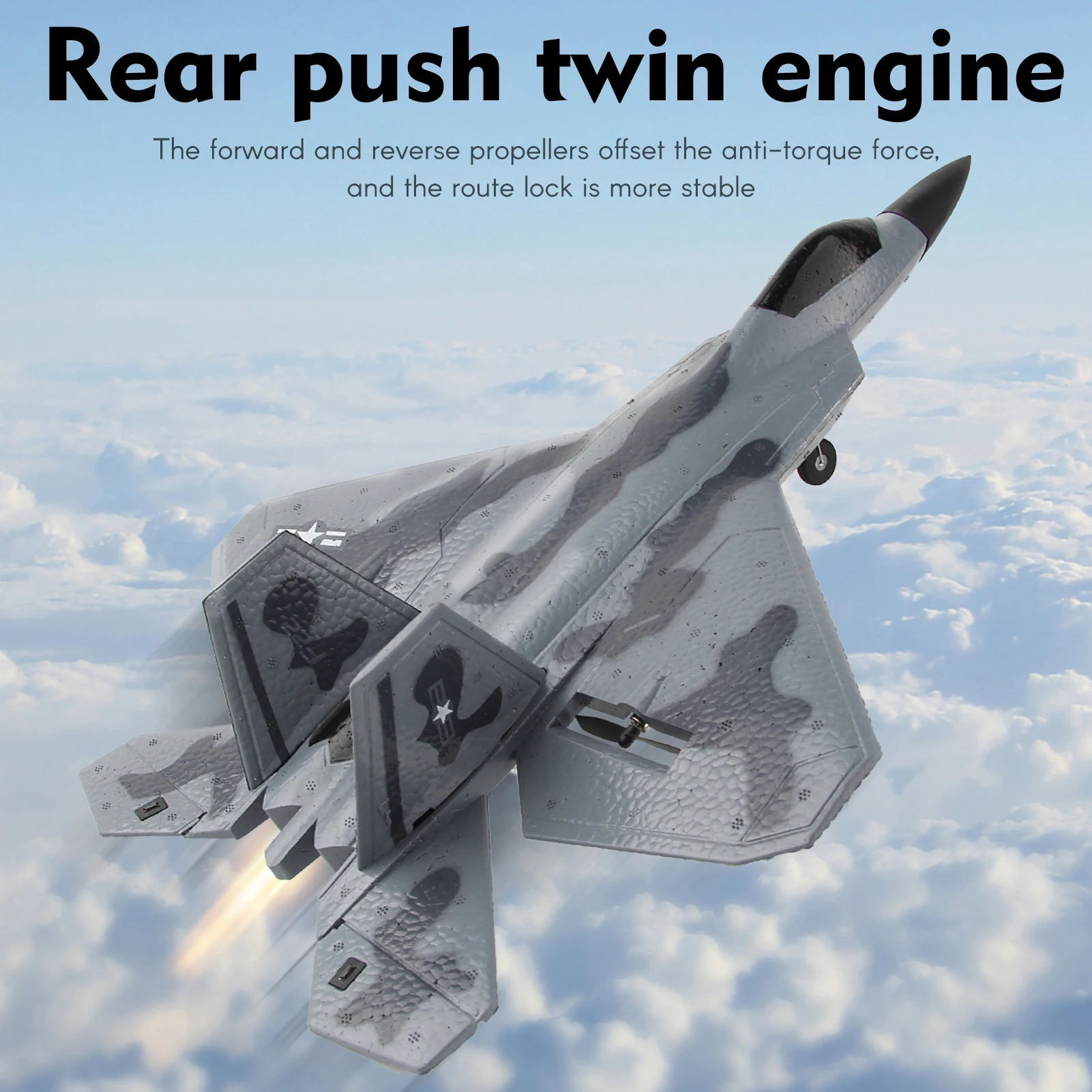 Drone F22 Rc - Pesawat RC Busa F22 Fighter Raptor
