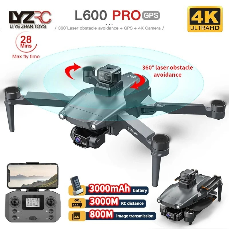 L600 PRO RC Drone 4K HD Kamera - Drone Vs Rc Helicopter ulasan dan harga
