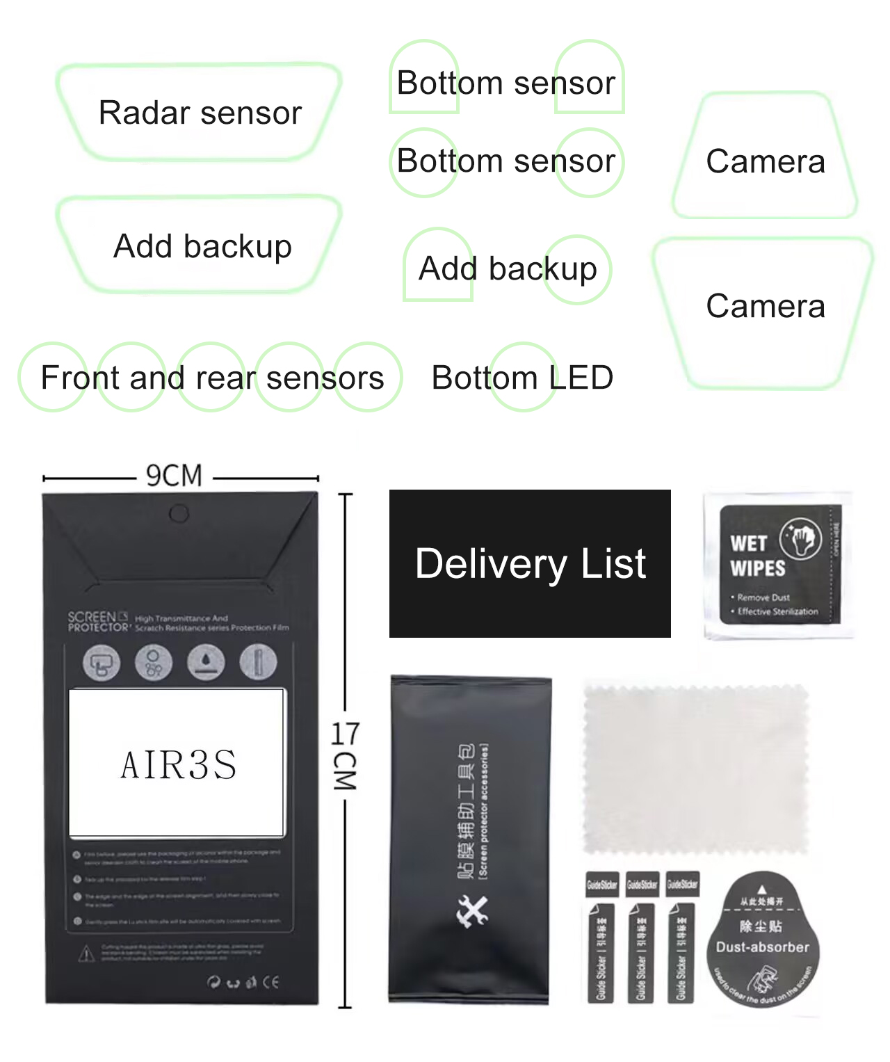 ​ Film Pelindung Sensor Lensa  - Drone Udi Rc ulasan dan harga