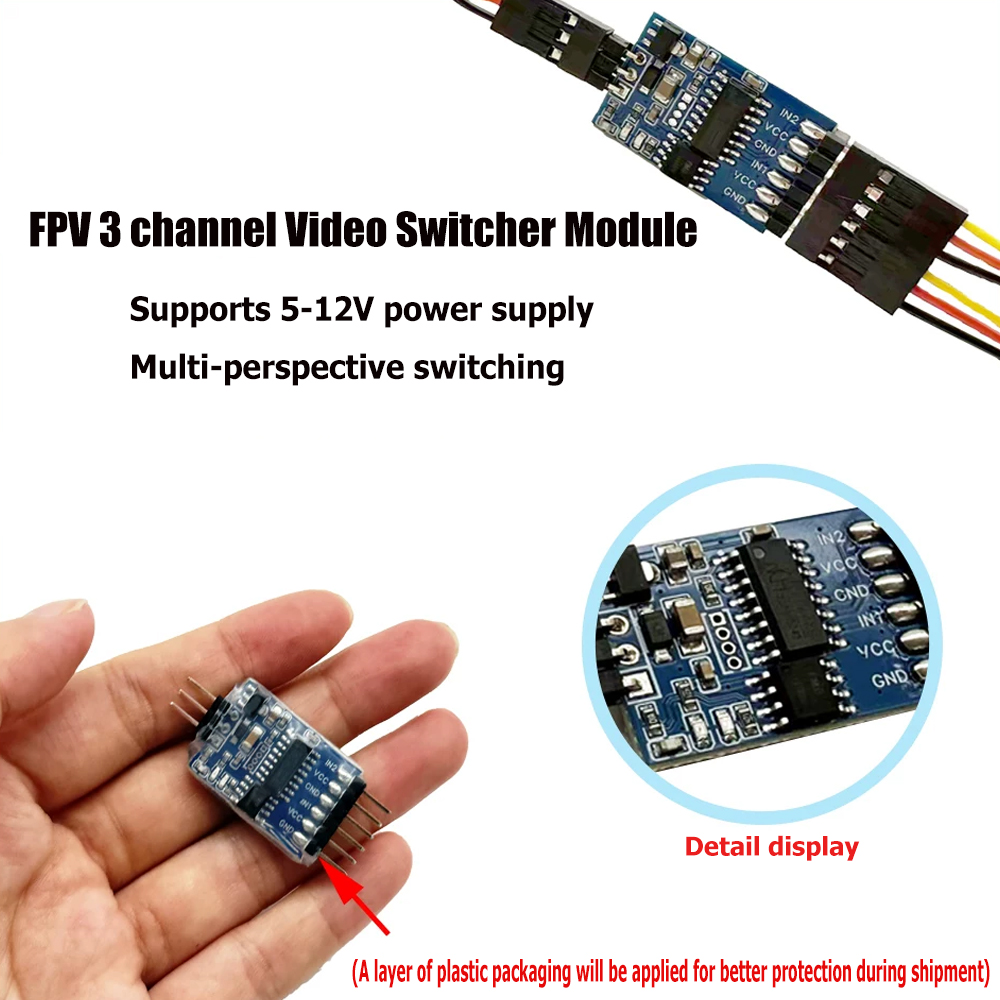 Modul Pengalih Video 3 Saluran - Drone Rc Remote ulasan dan harga