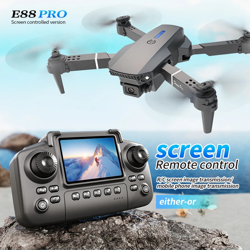 Drone E88 PRO Profesional deng - Drone Rc Land ulasan dan harga