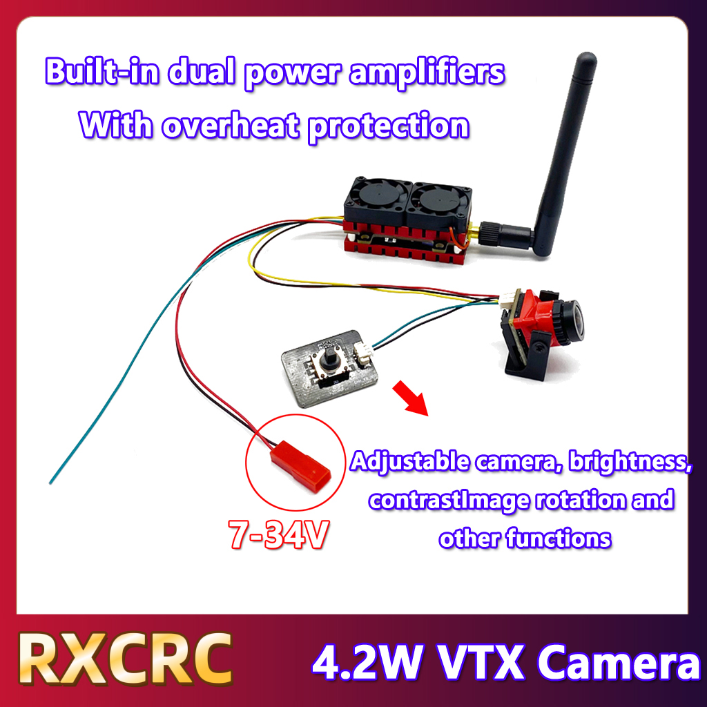 RXCRC 5.8G 48CH 4.2W Pemancar  - Drone Rc Remote ulasan dan harga