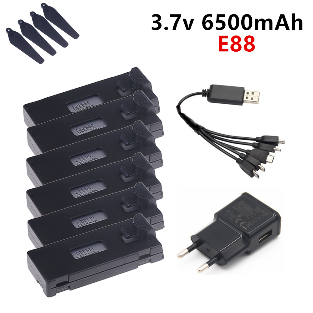 Baterai Lipo 3.7V 6500MAh untu - Drone Rc E99 K3 ulasan dan harga