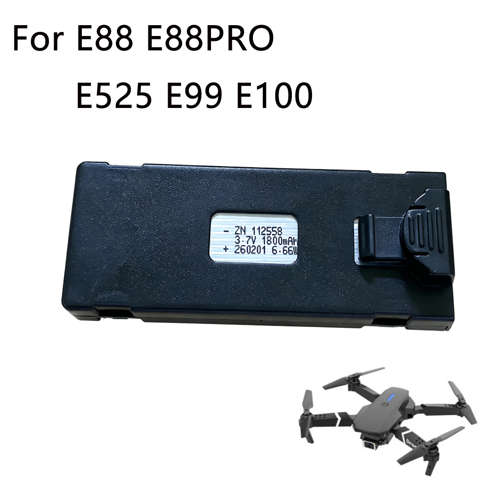 E88 baterai Drone 3.7V 1800mAh - Drone Rc E99 K3 ulasan dan harga