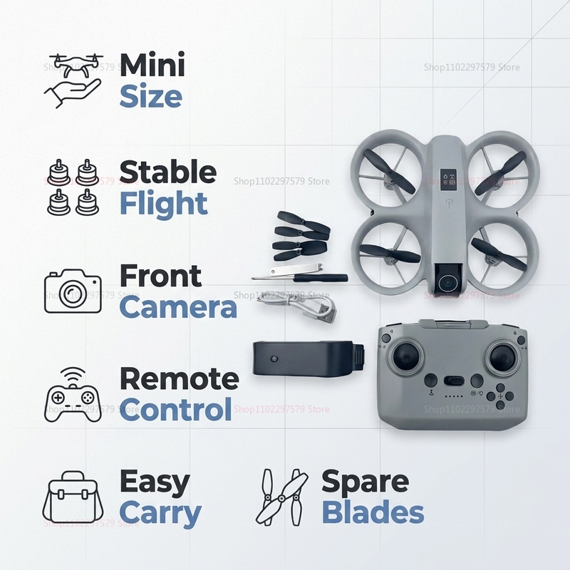 Drone Mini dengan Kamera HD 8K - Drone Rc Land ulasan dan harga