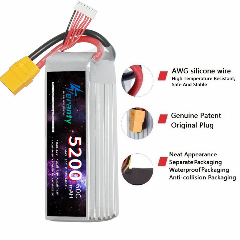 TERANTY 6S 5200mAh Lipo batera - Rc Drift Car Kit ulasan dan harga