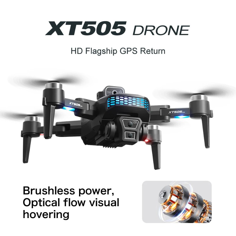 Drone Lipat Tanpa Sikat Lenovo - Xt505 Rc Drone ulasan dan harga