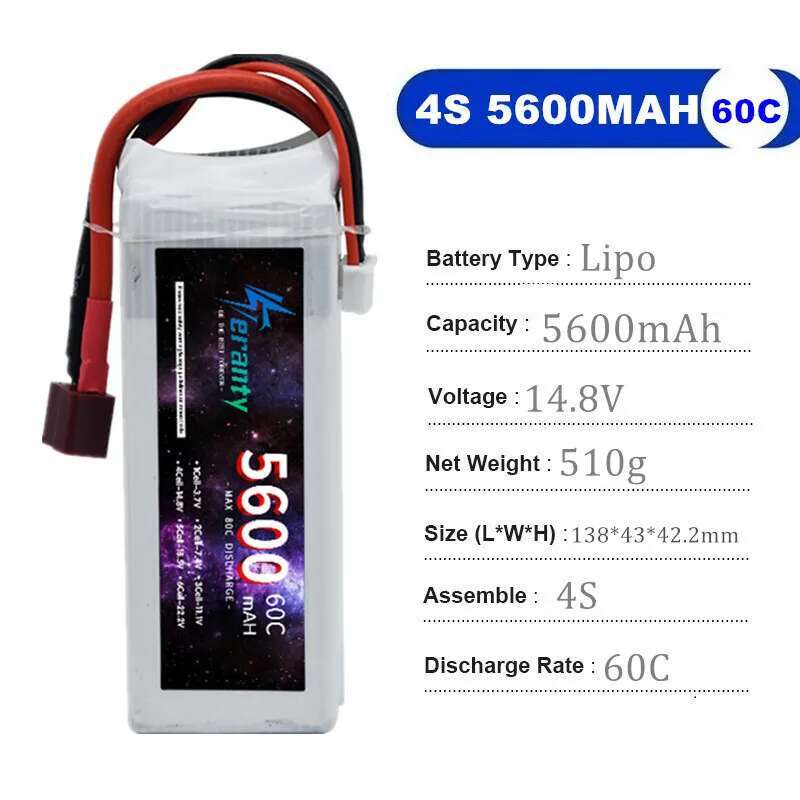 TERANTY 5600MAH 60C 2S 3S 4S 6 - Rc Drift Car Kit ulasan dan harga