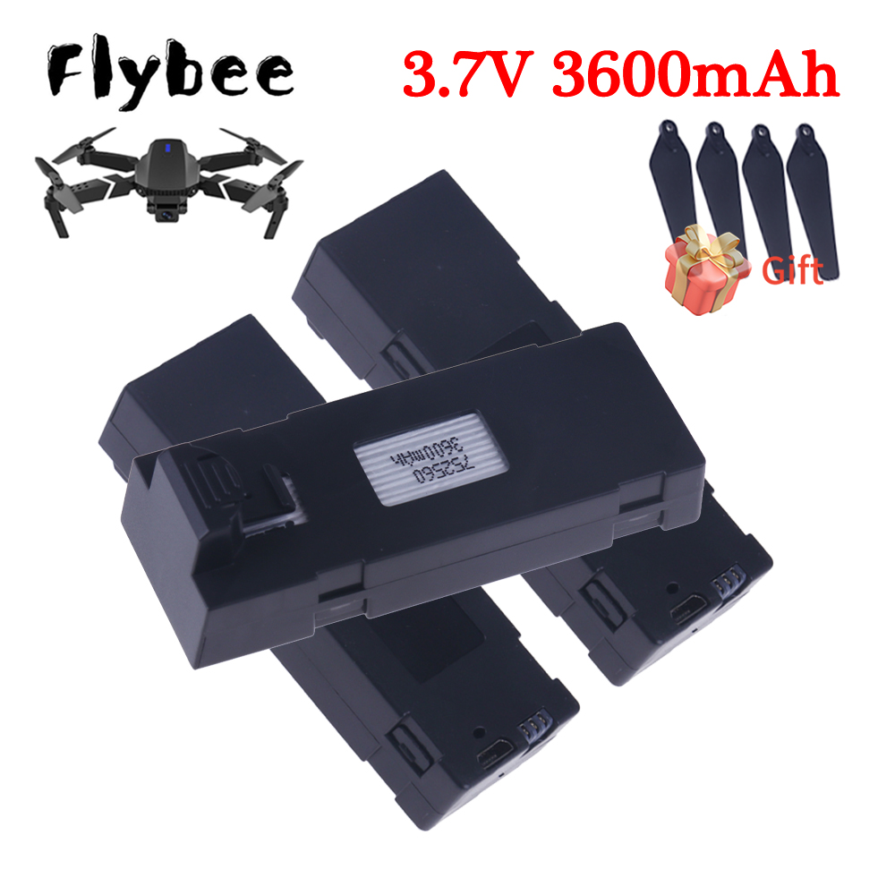 Baterai Li-po Upgrade 3.7V 360 - Drone Rc E99 K3 ulasan dan harga