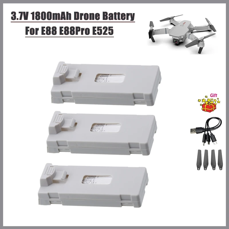 Baterai Drone E88 Baterai E88  - Drone Rc E99 K3 ulasan dan harga